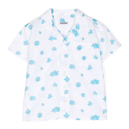 KINDRED Kelly Scribble Cloud Print Camp Shirt