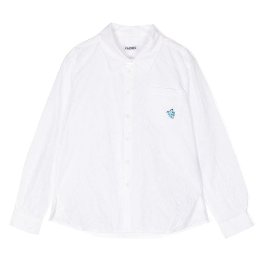 KINDRED Logo Embroidered Organic Cotton Shirt
